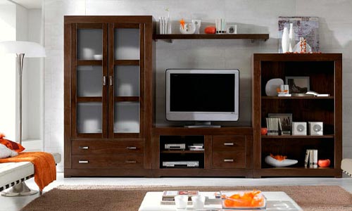 Mueble de salón en pino macizo